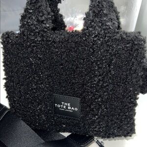 Marc Jacobs black teddy The Tote crossbody